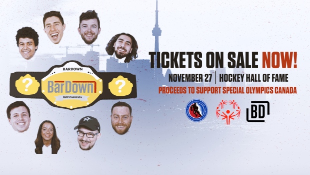 The BarDown team will be hosting a Live Quiz at the Hockey Hall of Fame on November 27.