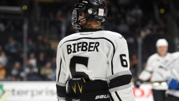 Justin Bieber at the 2017 NHL All-Star Celebrity Game