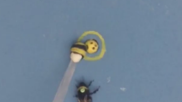 Bee Playing Bee Golf