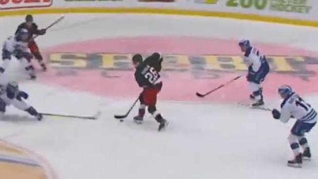 16-year-old defenceman Rasmus Dahlin made two slick dangles en route to getting denied.