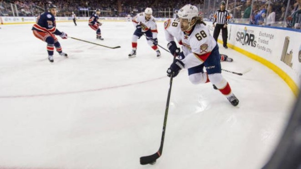 Jaromir Jagr passed Gordie Howe last night for recording the most points in a player's 40's