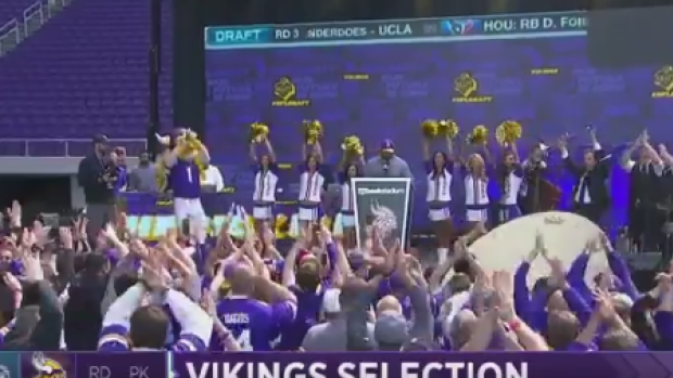 The Minnesota Vikings had a Game of Thrones star introduce their fourth round pick.