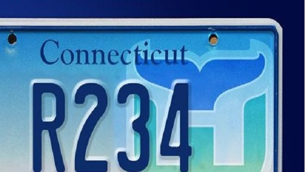 Hartford Whalers license plate