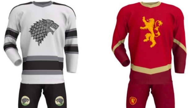 Game of Thrones inspired jerseys