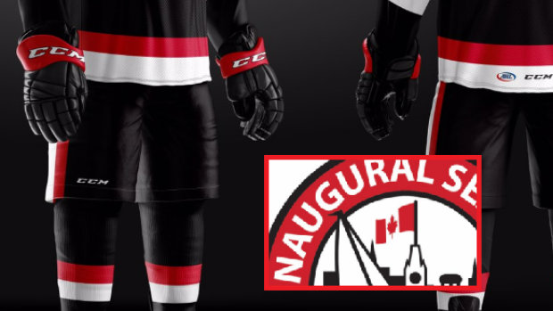 The Belleville Senators unveil their uniforms for the 2017-2018 season.