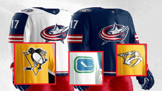 Various jersey concepts designed by artist Dylan Nowak.