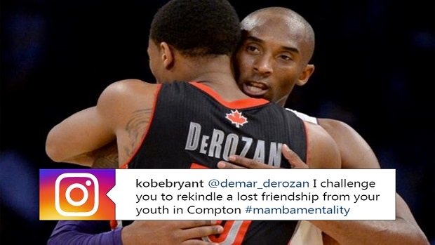 DeMar DeRozan and Kobe Bryant