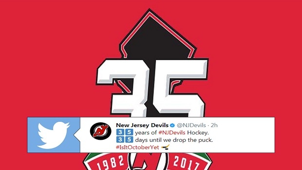 New Jersey Devils 35th anniversary patch