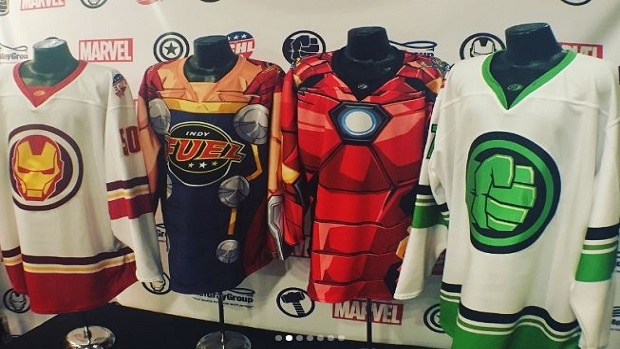 ECHL Marvel Super Hero Night jerseys