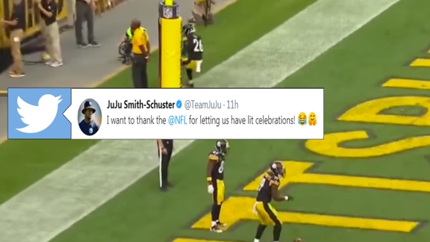 Pittsburgh Steelers hide-and-seek celebration