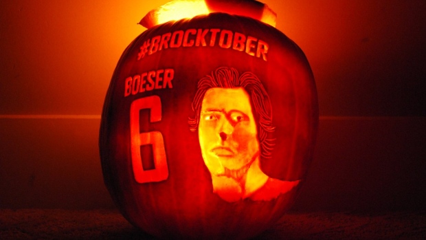 Brock Boeser pumpkin