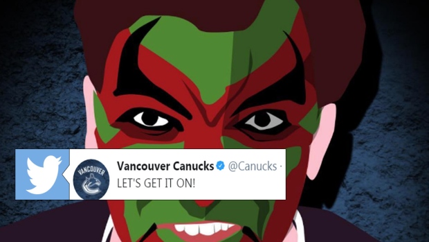 Vancouver Canucks game day poster