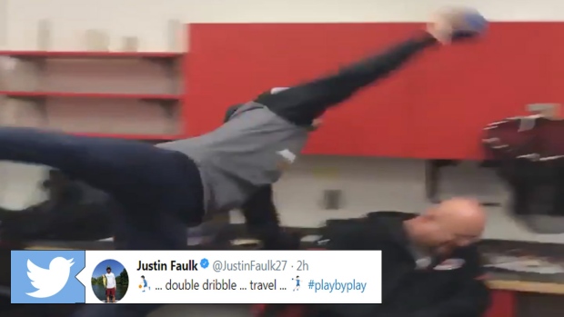 Justin Faulk slam dunk