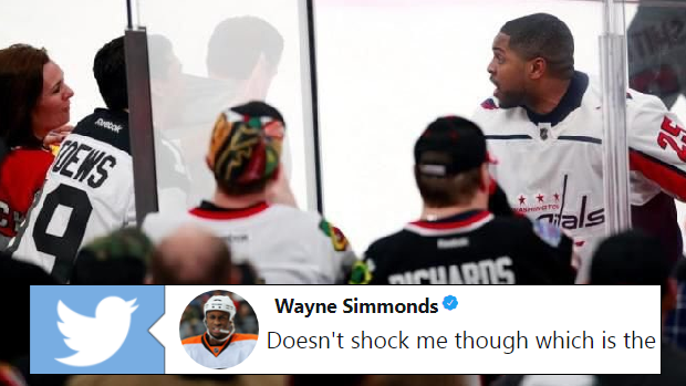 Wayne Simmonds encounters another racial incident