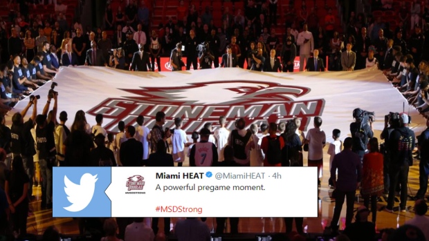 Miami Heat pregame ceremony