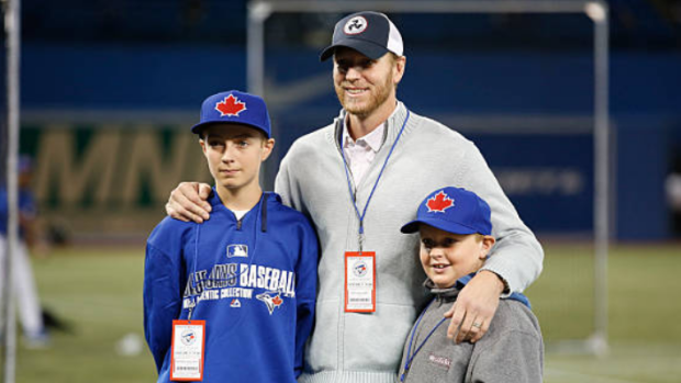 Roy Halladay and his two sons