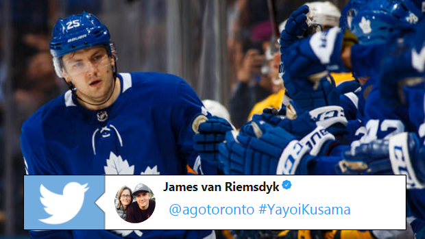 Toronto Maple Leafs forward James van Riemsdyk.