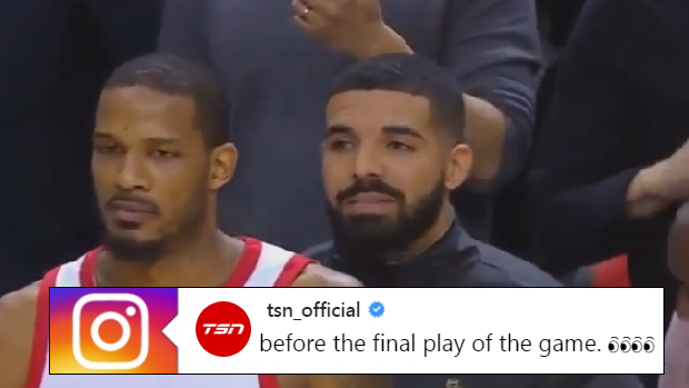 Drake was all over Trevor Ariza in the dying seconds of the Raptors' victory over the Rockets.