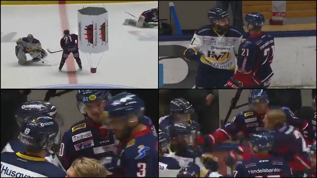 Swedish Hockey League warm-ups