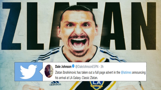 Zlatan Ibrahimović announces he's joining the LA Galaxy with epic ad - Article - Bardown