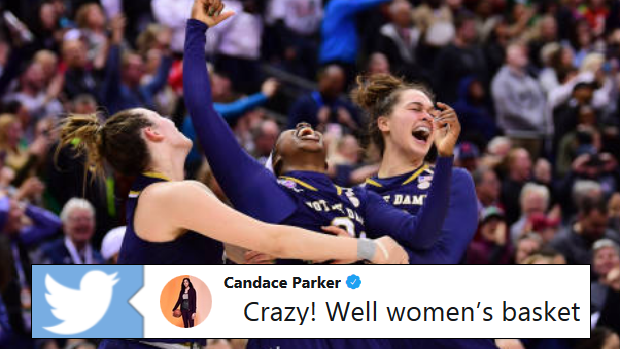 Notre Dame women's basketball team captures the National Championship.