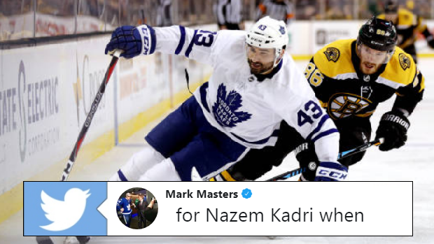 Toronto Maple Leafs forward Nazem Kadri.