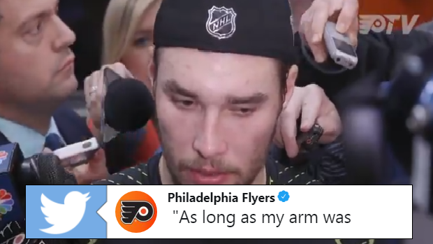 Philadelphia Flyers defenceman Ivan Provorov.