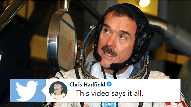Canadian astronaut Chris Hadfield.