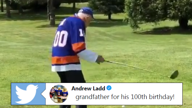 Andrew Ladd's grandfather.