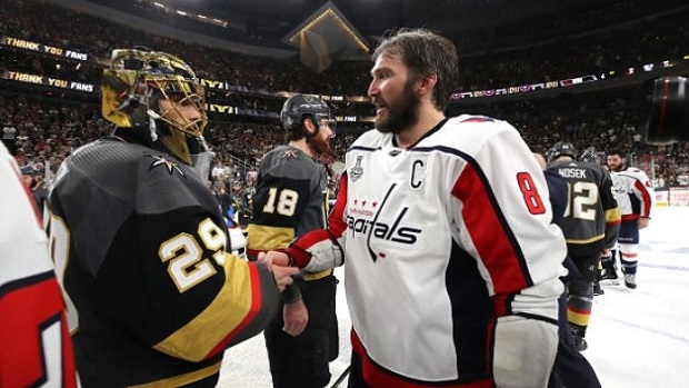 Marc-Andre Fleury and Alex Ovechkin