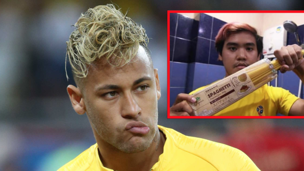 Soccer fan perfectly recreated Neymar's 'spaghetti 