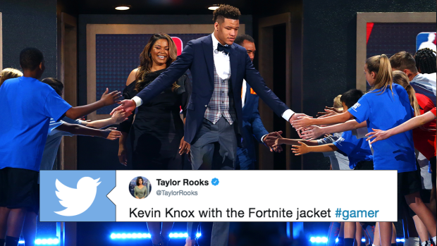LOOK: Kevin Knox goes classic with his Draft suit