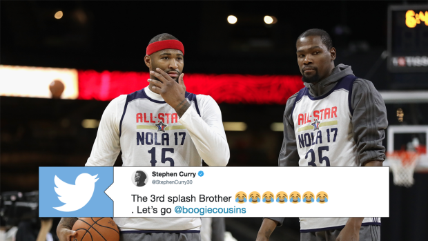 DeMarcus Cousins and Kevin Durant