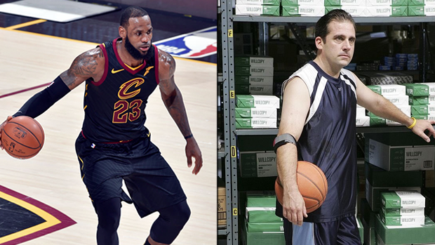 LeBron James and Michael Scott from 'The Office'