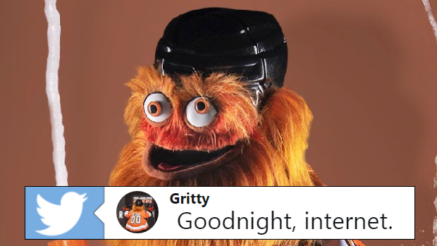 Gritty, the Philadelphia Flyers' mascot.