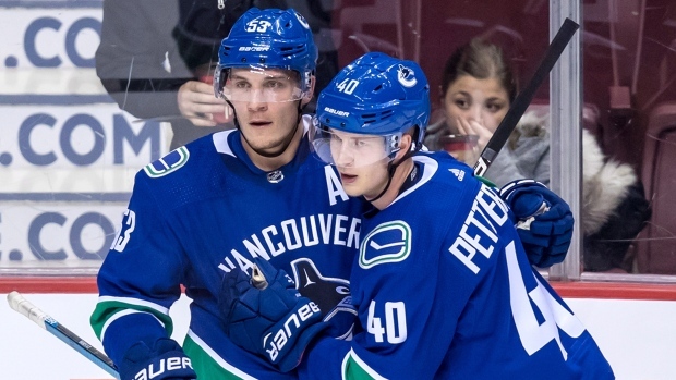 Bo Horvat and Elias Pettersson
