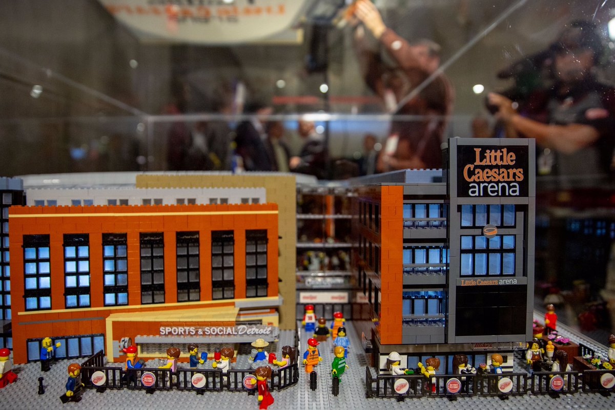 LEGO model of Little Caesars Arena unveiled