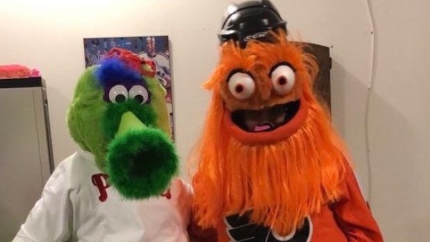 Gritty and the Philly Phanatic