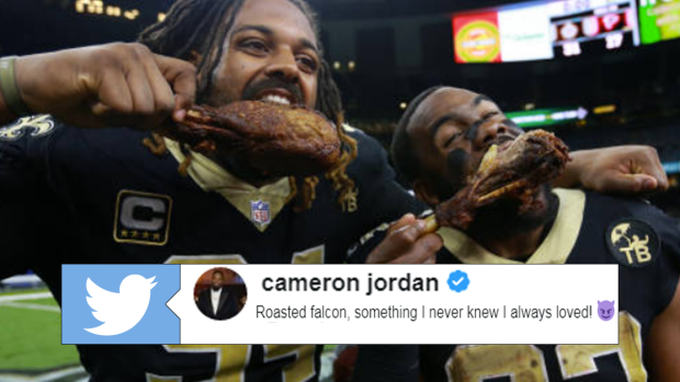 The Saints celebrated Thanksgiving win over the Falcons by eating some  cooked birds - Article - Bardown