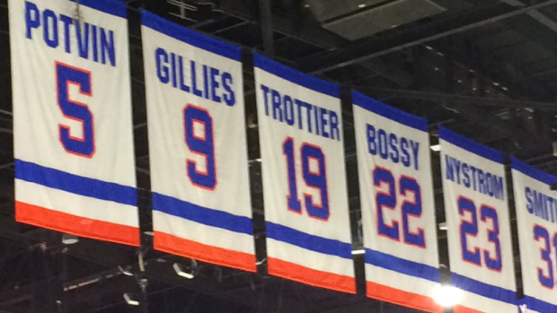 Islanders banners at Nassau Coliseum