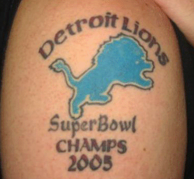 Detroit Lions Fan Gets Massive Super Bowl Champs 2024 Tattoo Ahead Of  Season PIC