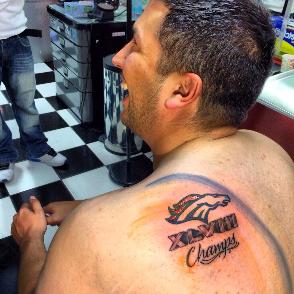 Brazen Cowboys fan tattoos World Champs 2015 on arm  wusa9com