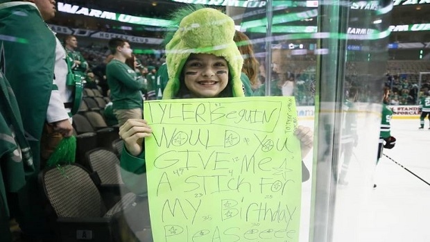 Tyler Seguin and makes young Stars birthday wish come true - Article -