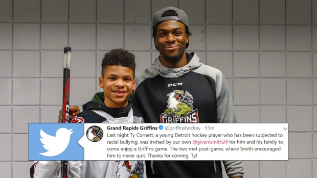 Detroit Red Wings prospect Givani Smith: Racial taunts part of hockey