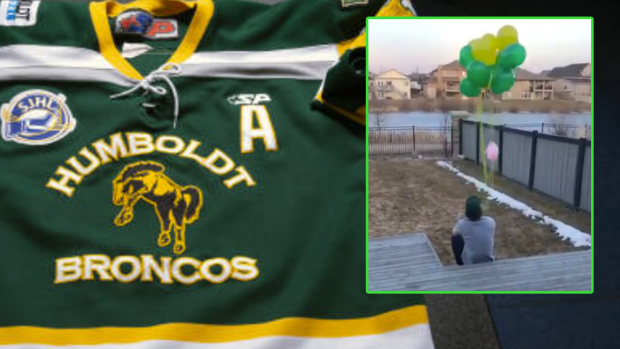 One year after crash, Humboldt Broncos' Tyler Smith back on ice with  brother's team - The Athletic