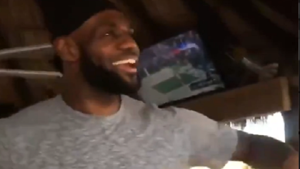 Good vibes only for LeBron. 