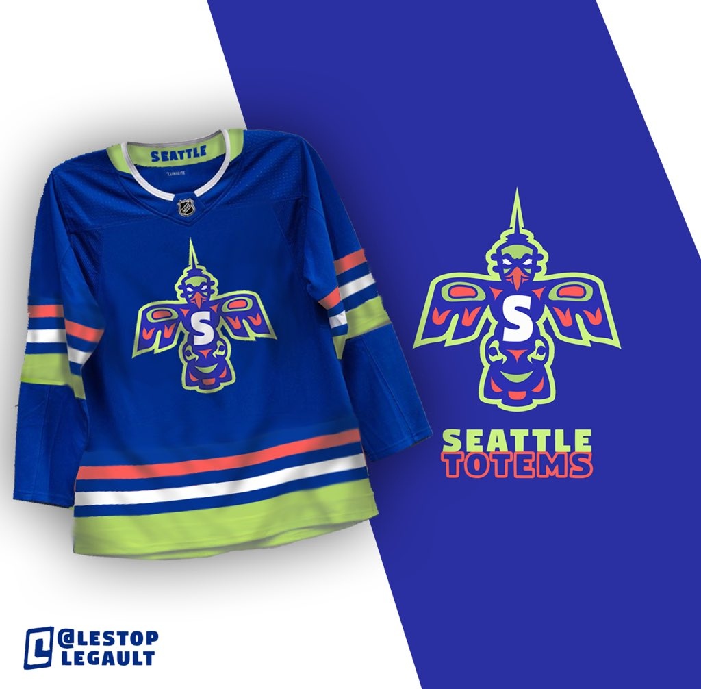 Graphic designer creates new concept designs for potential Seattle Totems  team - Article - Bardown