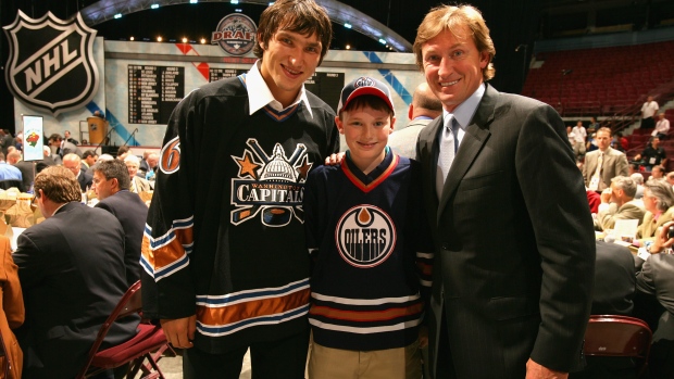 Alex Ovechkin and Wayne Gretzky