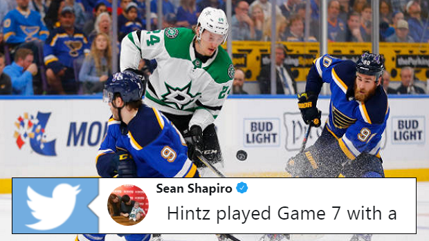 Dallas Stars forward Roope Hintz in during Game 7 against the St. Louis Blues.