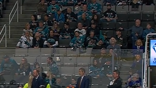 The San Jose Shark's bench was very empty at the end of the Game 5 loss to the Sharks.